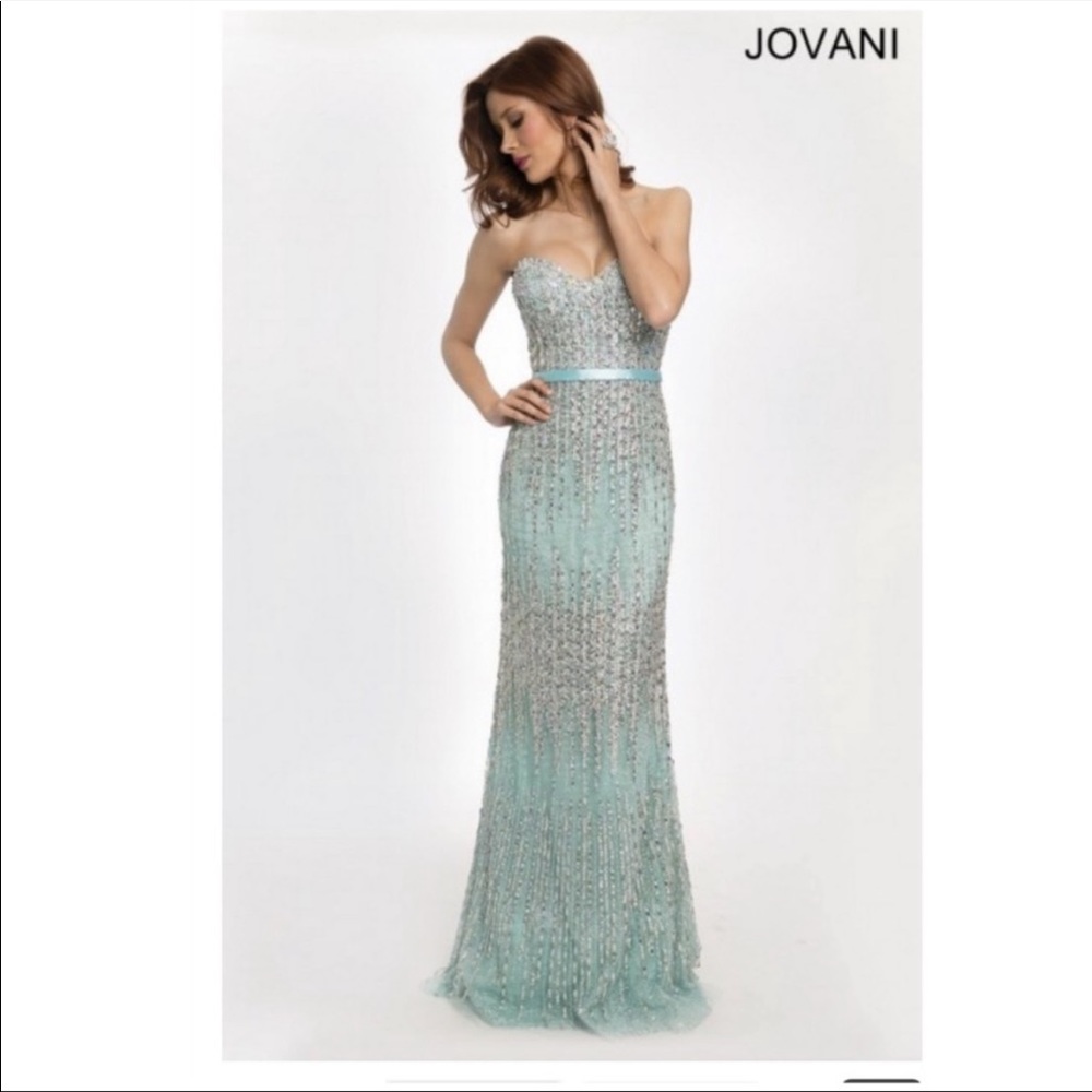 Jovani Aqua dress size 6